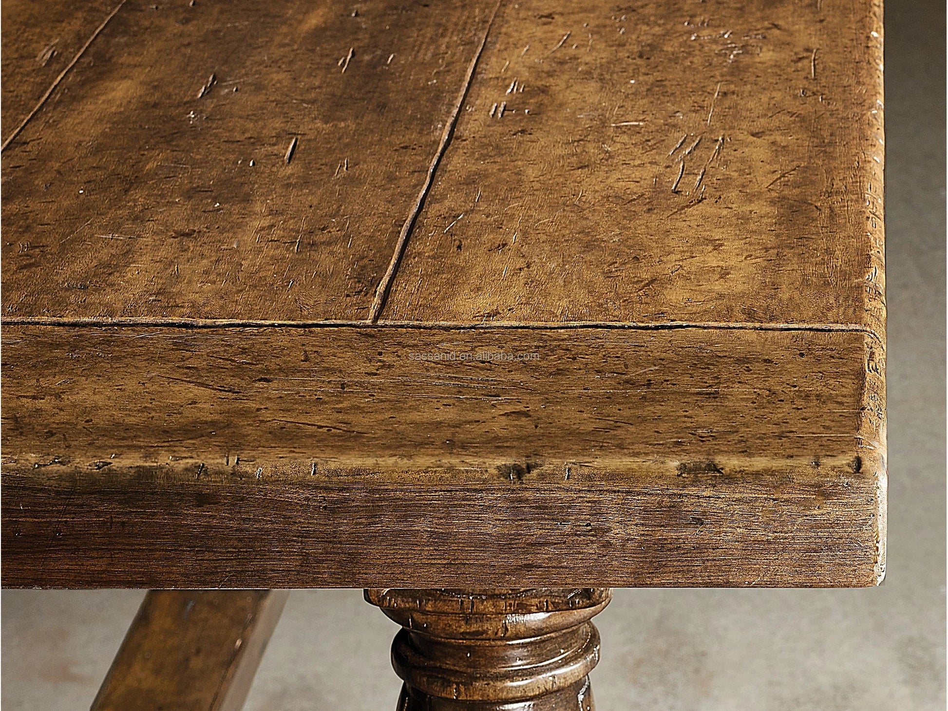 Valencia Rectangular Extension Dining Table – Contemporary Shagreen Solid Wood