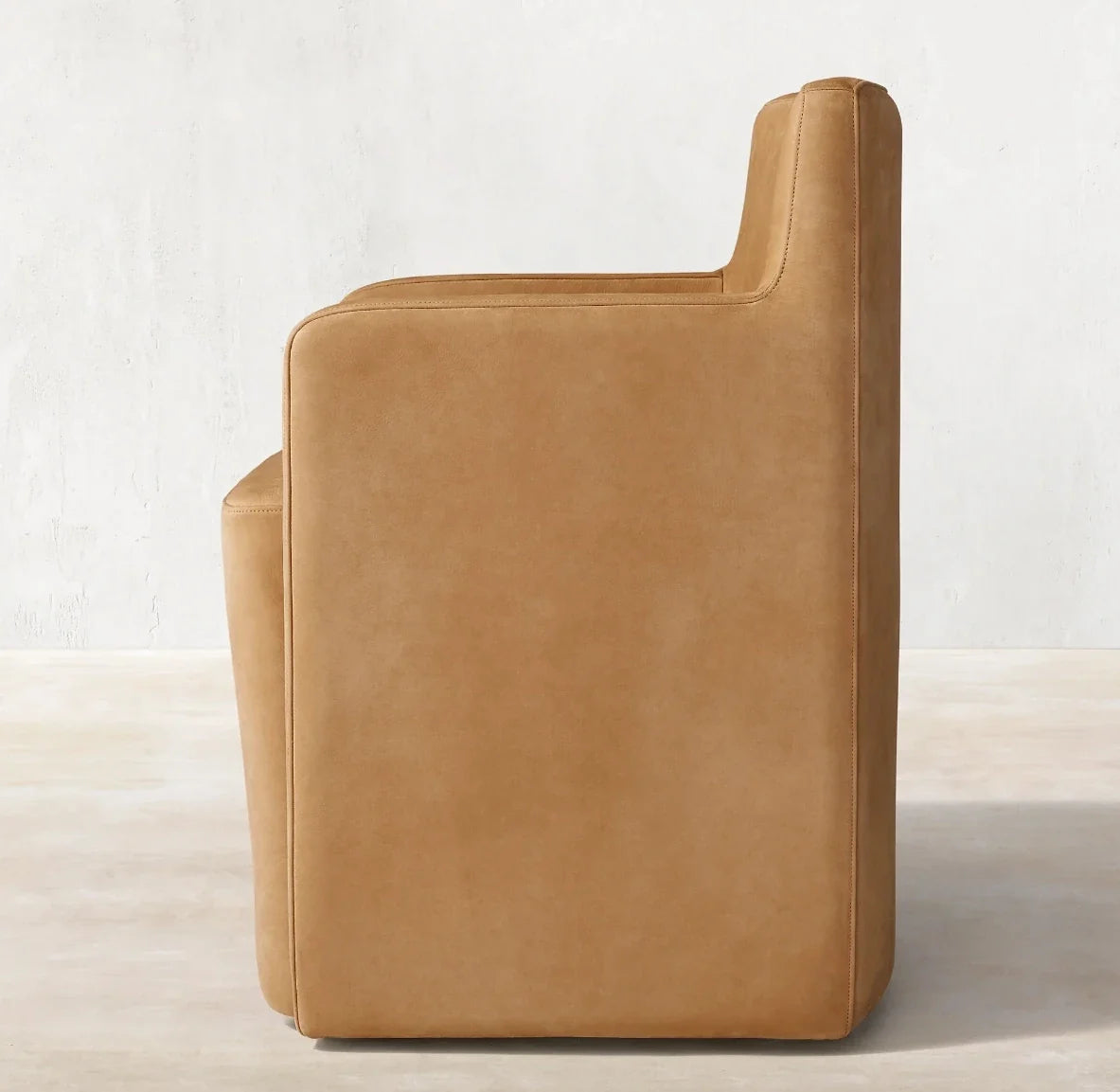 Contemporary Luxury Dining Chair – Berkshire Leather Upholstery with Oak Legs