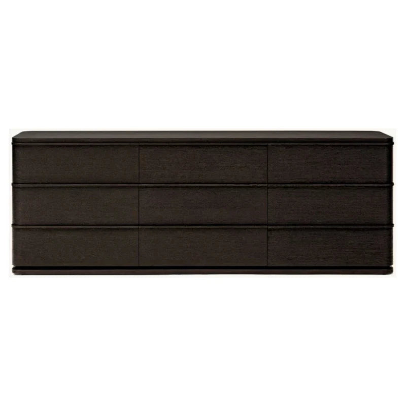 French Vintage Nine-Drawer Dresser – Solid Birch Wood Statement Piece
