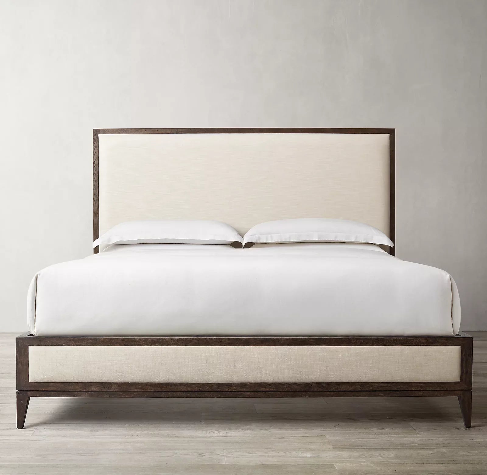 European Wing Bed – Sculptural Solid Oak Platform Bed – Modern Piece