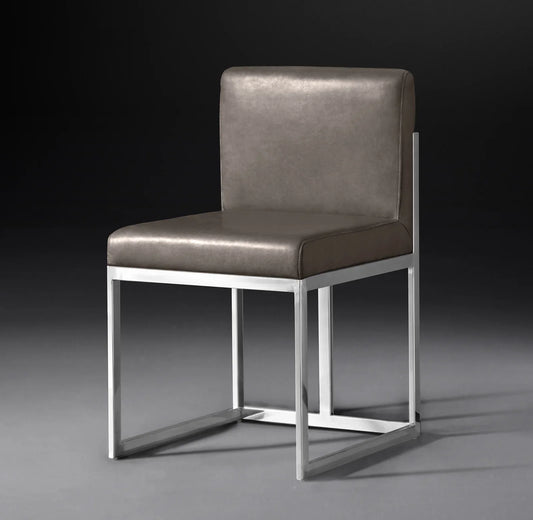 Wexler Midcentury Dining Chair – Solid Oak and Berkshire Leather Statement Piece | 1600790549602