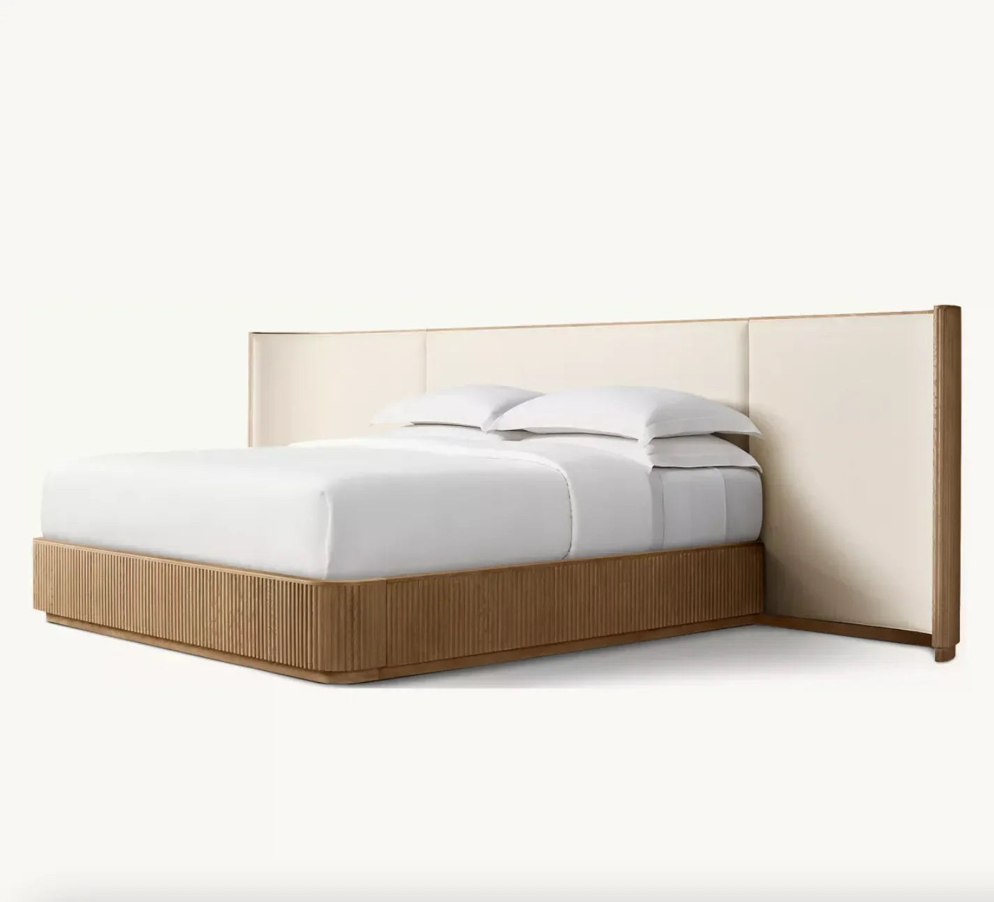 Byron Shelter Bed – Contemporary Oak Platform Bed | 1601315312935