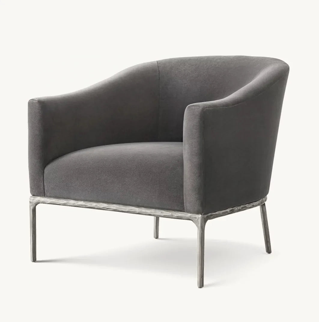 Barrelback Slope Armchair – Solid Oak Midcentury Modern Designer Statement Piece