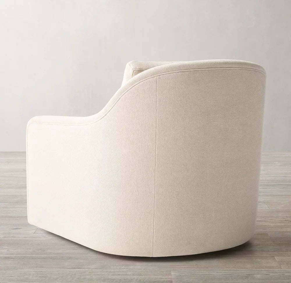 Maxime Lounge Chair – Midcentury European Minimalist Solid Oak Armchair