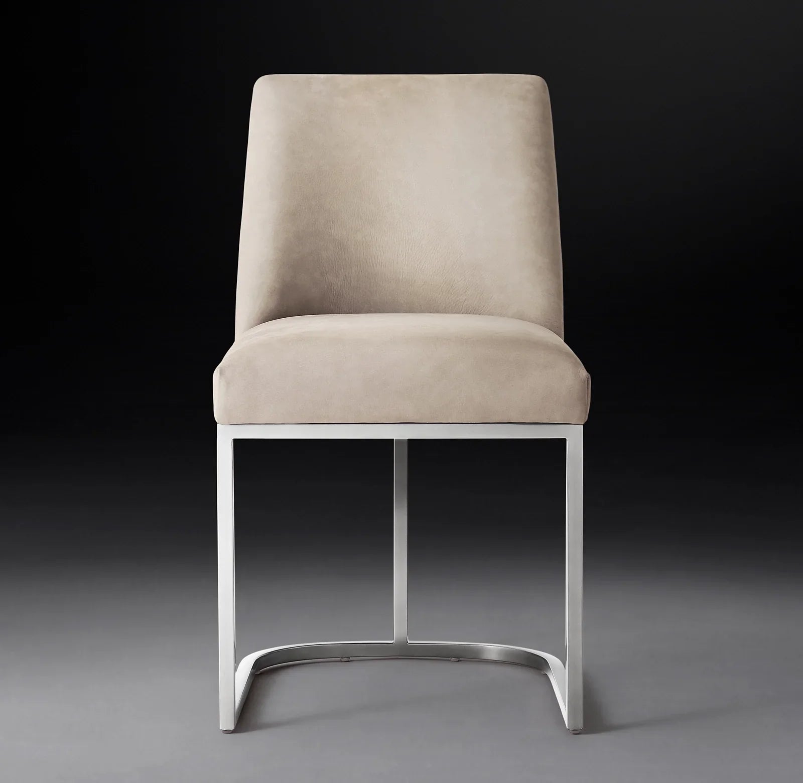 Emery Curved Back Dining Chair – Solid Oak & Leather Midcentury Statement Piece