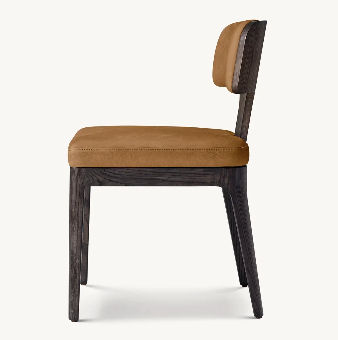 Theo Dining Side Chair – Mid-Century Inspired Solid Oak & Leather Statement Piece