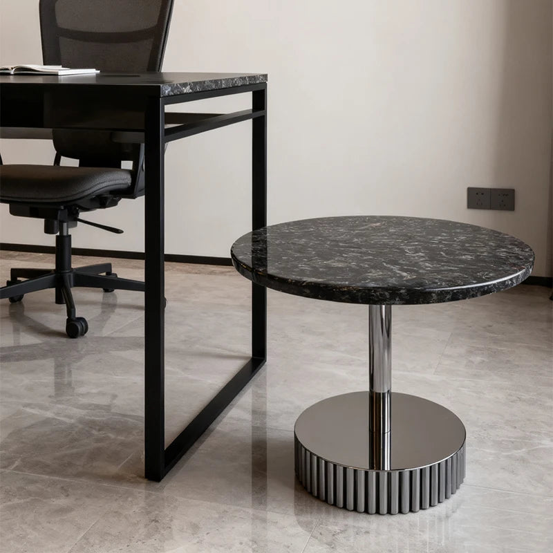 Luxury Round Marble Coffee Table Modern Italian Style for Villa