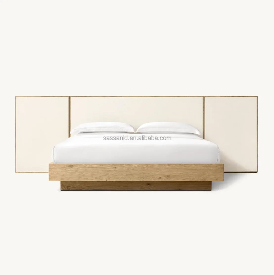 Japanese Platform Bed – Extended Panel Oak – Minimalist Statement Piece