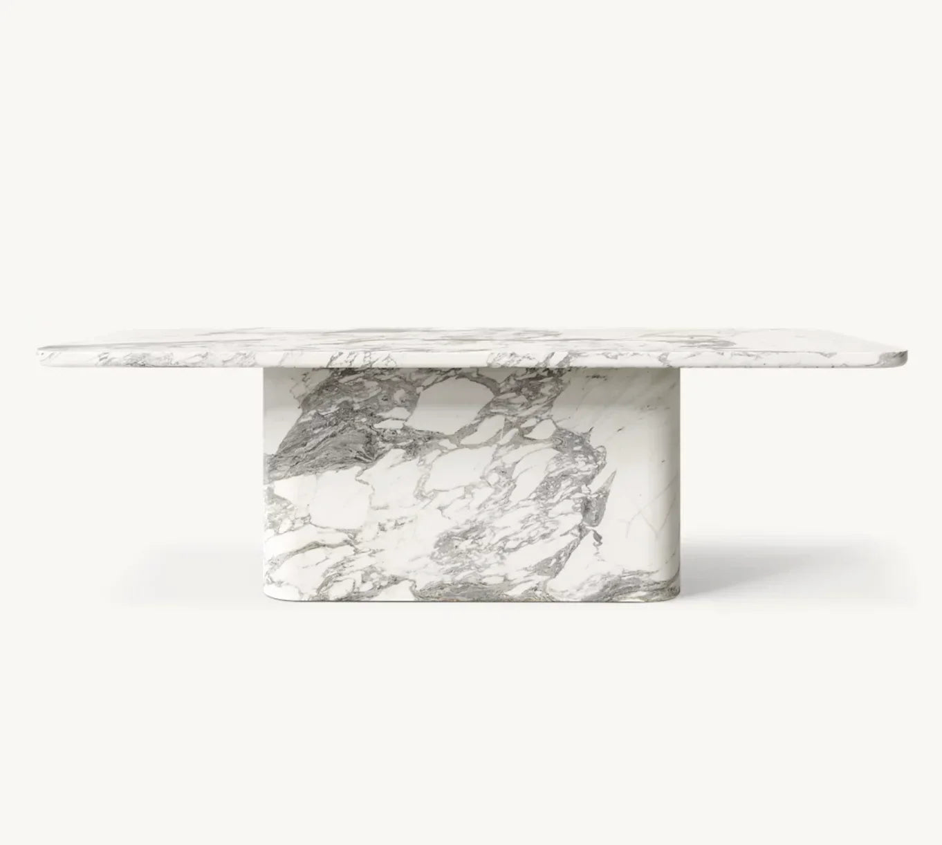 Dining Table Mid-Century Italian Arabescato Marble – Statement | 1601250913379