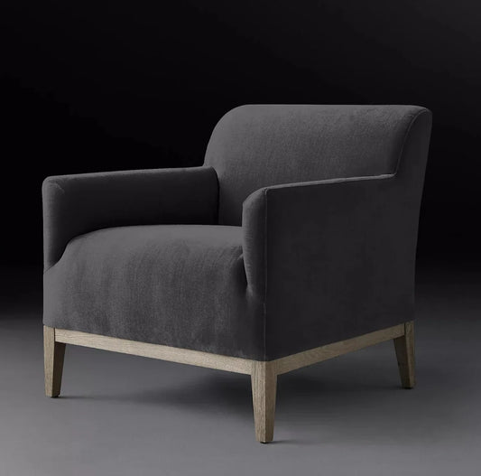 Track Armchair – Oak Frame – Midcentury Modern Designer Statement Piece