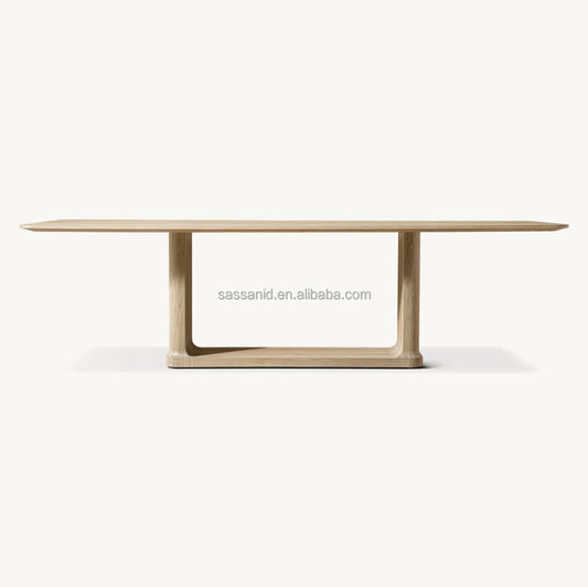 Rectangular Dining Table Modern Classical Oak Traditional Elegant