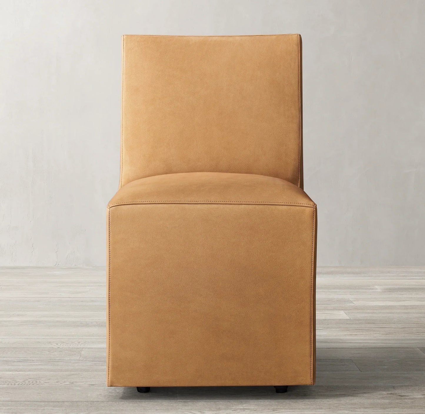 Ellison Leather Dining Chair – Modern Sculptural Solid Wood Statement Piece