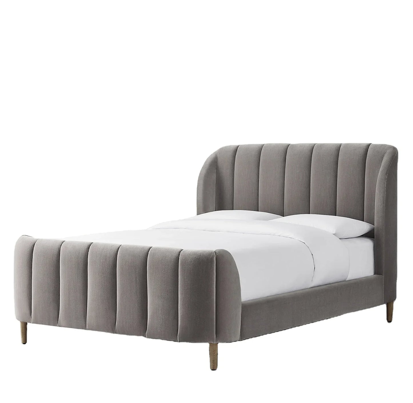 Tufted Velvet Platform Bed by Re Home – Modern Statement Piece