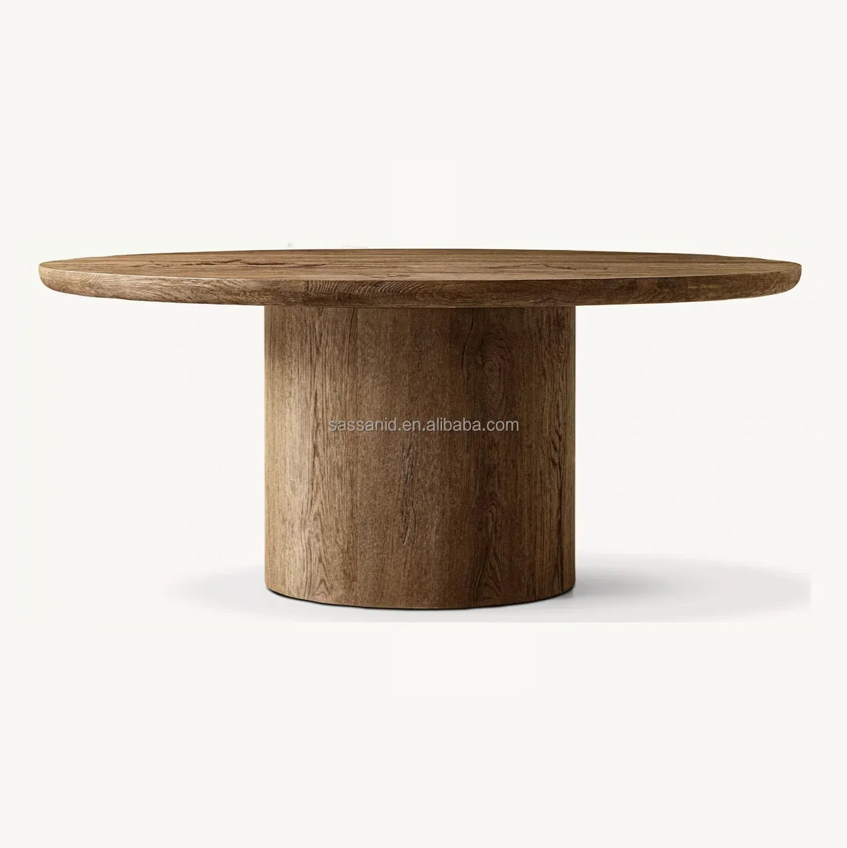 Oslo Round Pedestal Dining Table – Solid Oak Contemporary Statement Piece