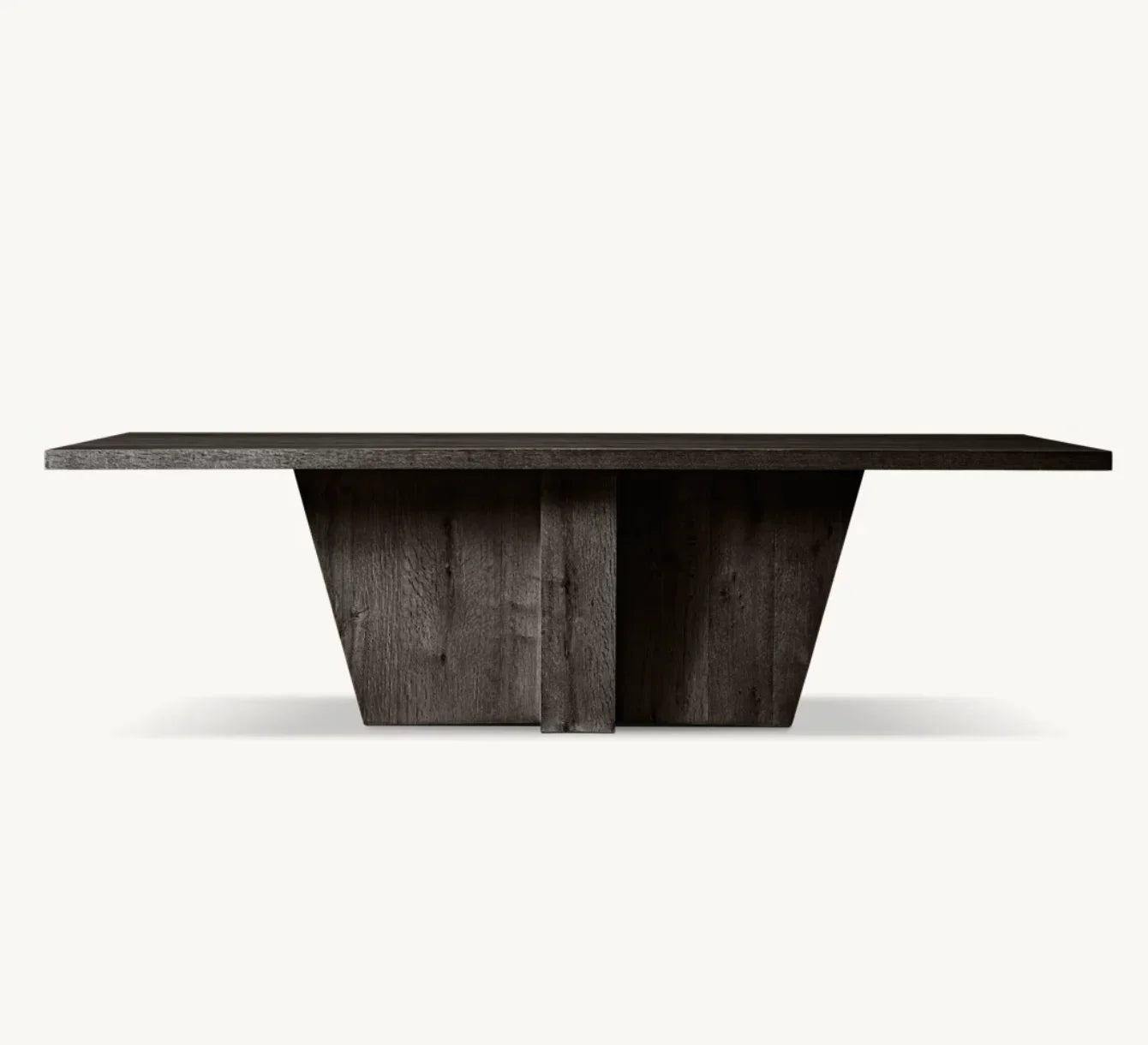 Modernist Handcrafted American Oak Dining Table – Architectural Statement Piece