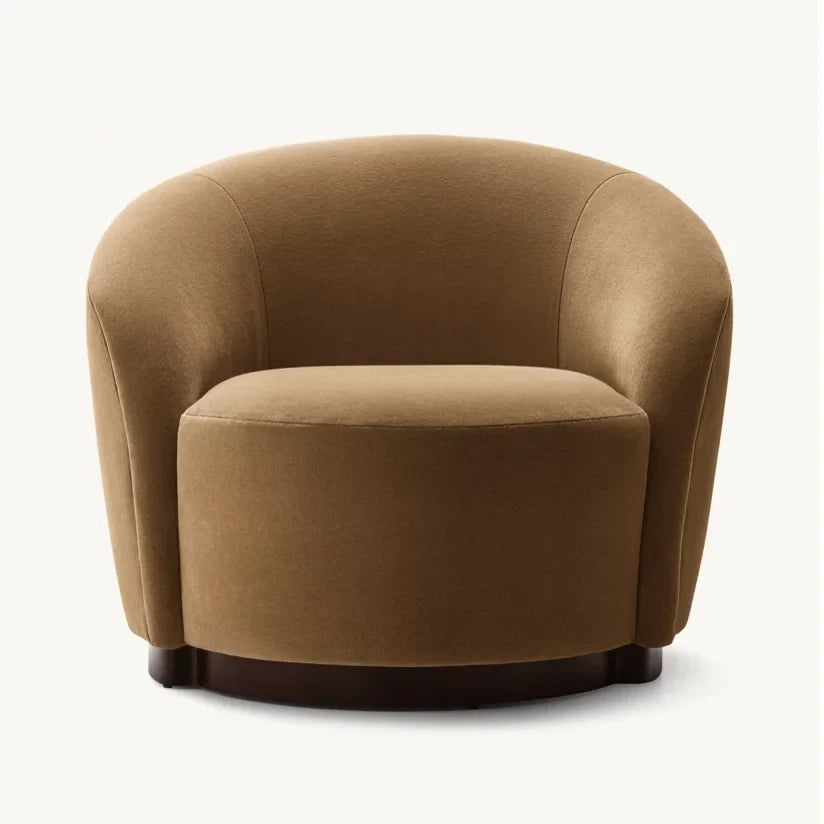 Organic Minimalism Armchair – Inverted V-Leg Solid Oak Designer Statement Piece