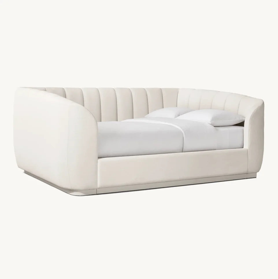 Upholstered Daybed with Plinth Base – Modern Leather Valentinan Teen Design Piece | 1601321573777