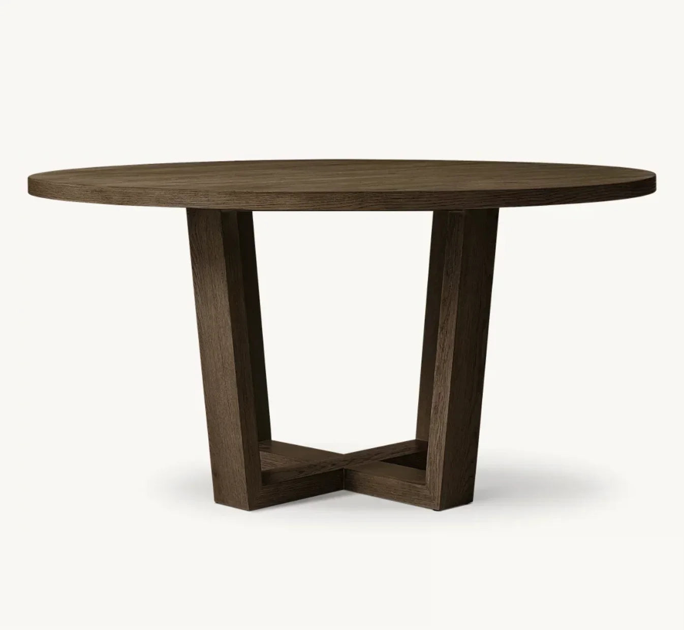 Montecito Round Dining Table – Contemporary Solid Oak Statement Piece