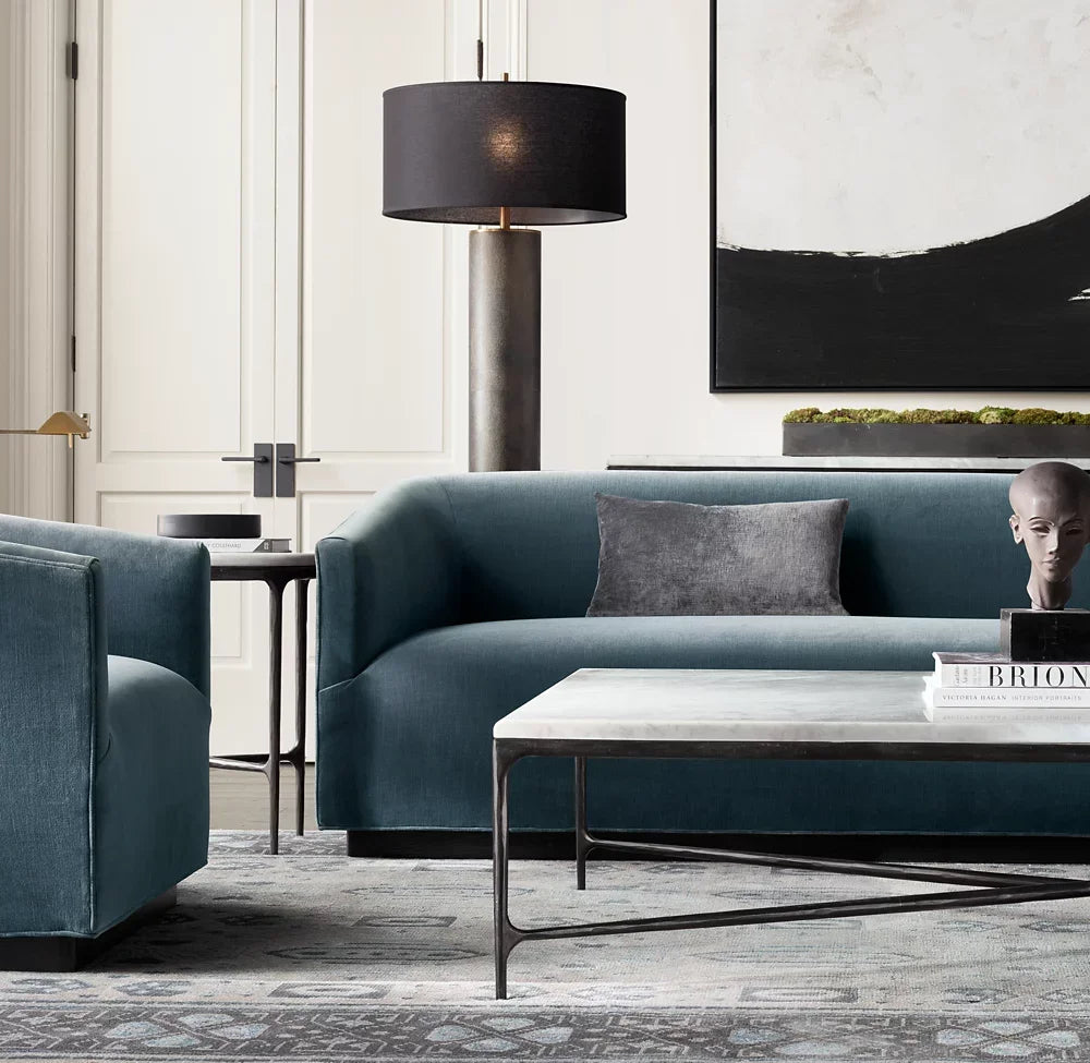 Shelter Armchair – Midcentury Geometric Design in Solid Oak and Italian Leather