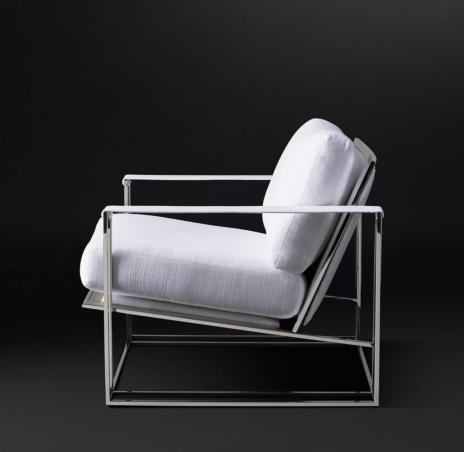 Milo Lounge Chair – Modern Velvet Accent Chair with Brushed Brass Frame
