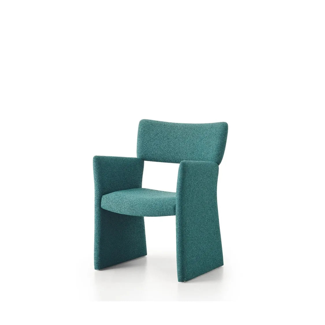 Modern High Backrest Dining Chair with Cotton Upholstery