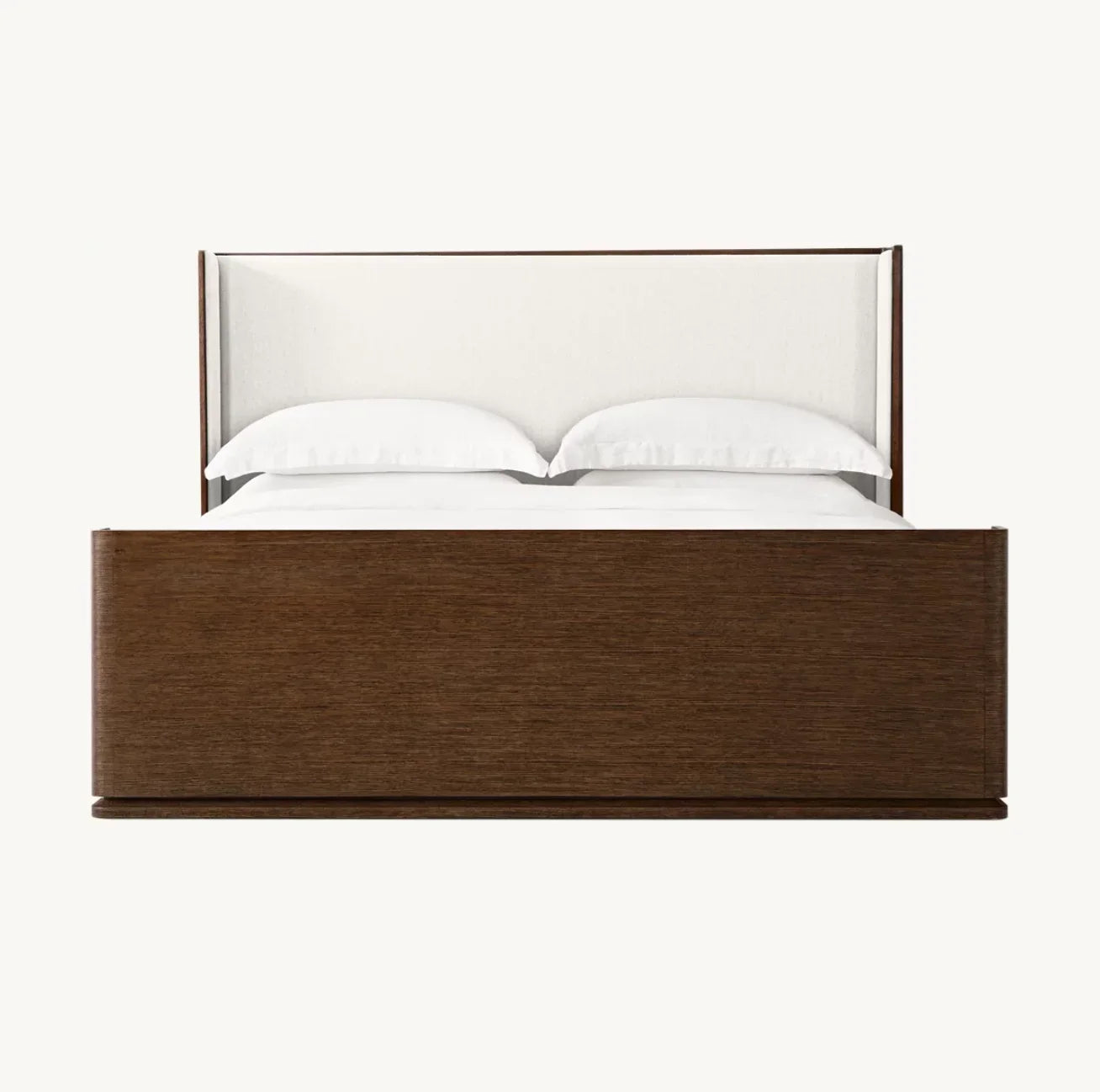 Shelter Bed with Upholstered Panel – Brushed Oak Re Home Modernist Piece