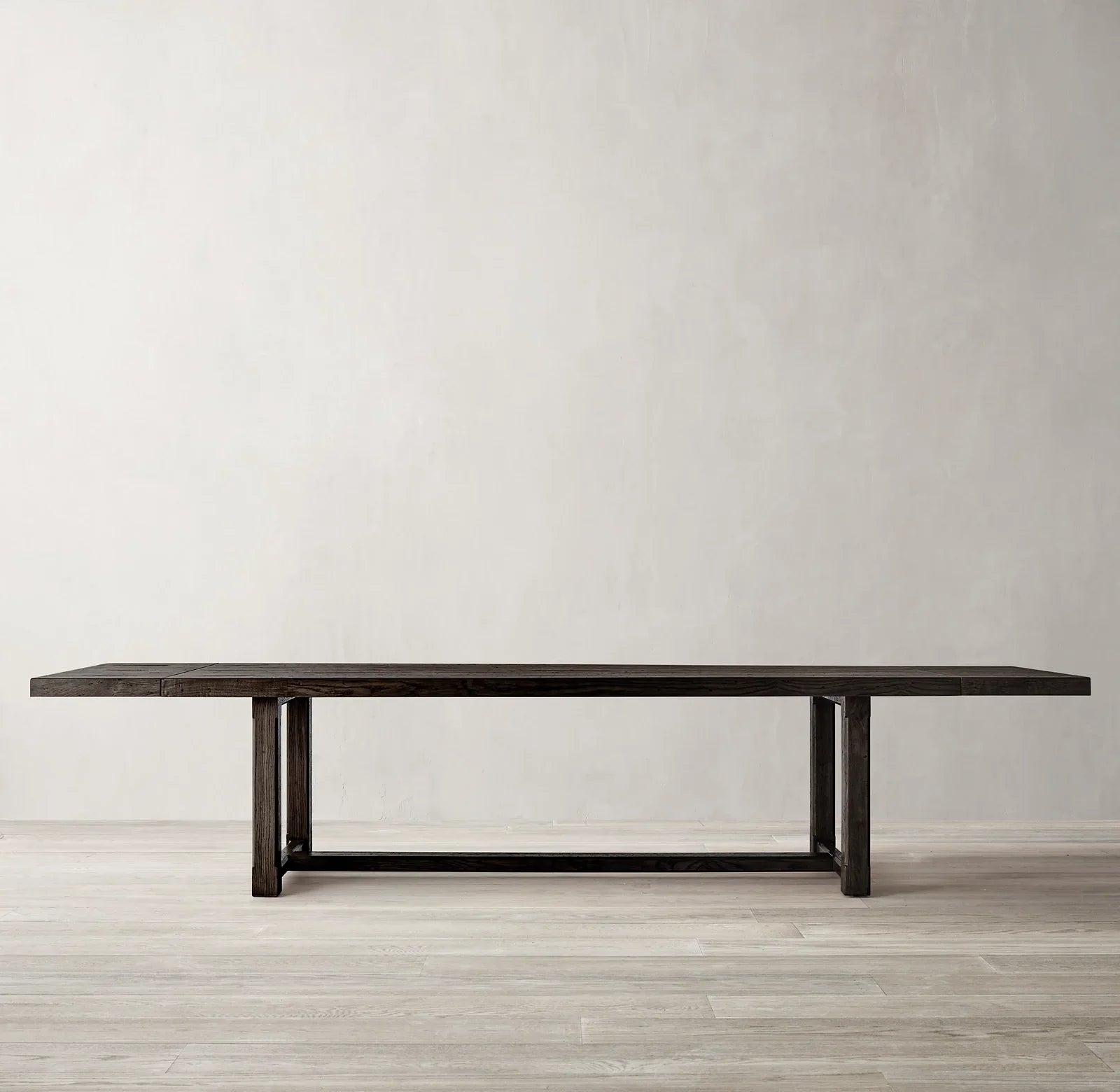 Cayden Rectangular Extension Dining Table 72in – Solid Oak Brushed Finish Statement Piece