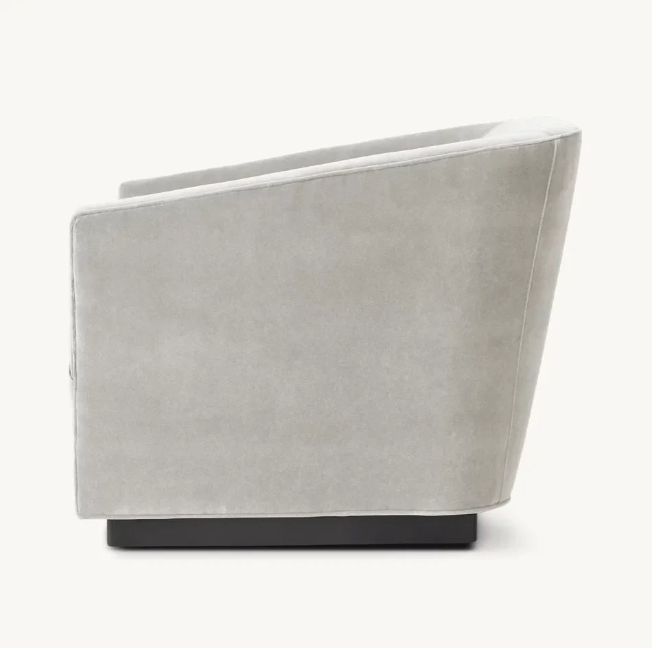Shelter Armchair – Midcentury Geometric Design in Solid Oak and Italian Leather