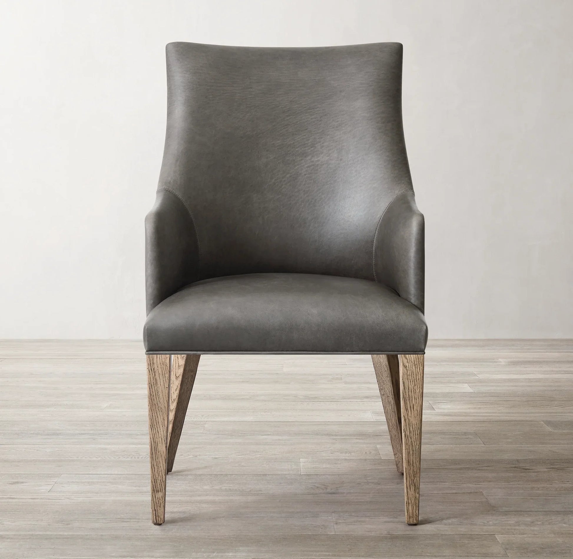 Ella Italian Style Dining Chair – Midcentury Geometric Design in Pewter