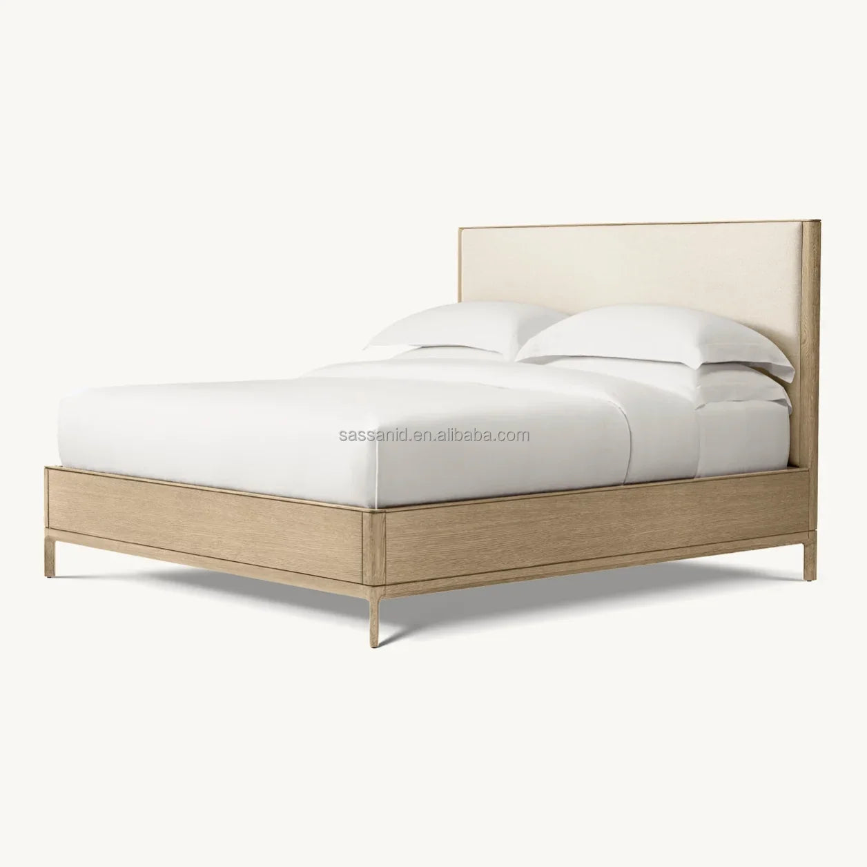 Padua Upholstered Platform Bed by Re Home – Classical Roma Architecture Oak