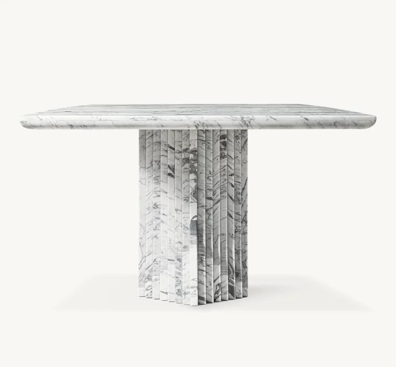 Dining Table – Mid-Century Italian Arabescato Marble Strada Statement Piece