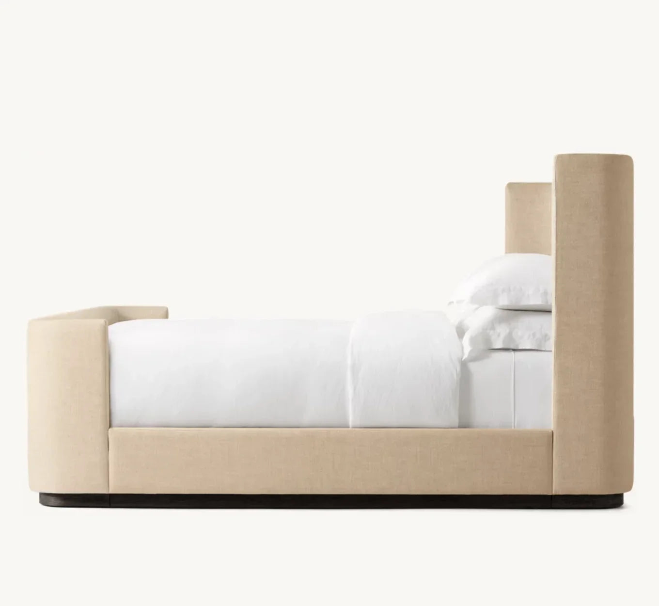 Shelter Platform Bed – Sculptural Brushed Oak Statement Piece | 1600970039606
