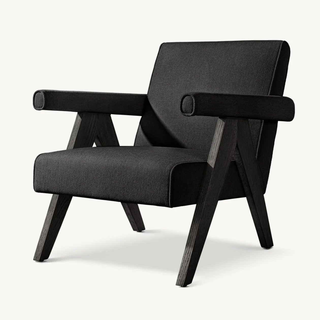 Chandigarh Mid-Century Chair – Solid Oak Minimalist Statement Piece