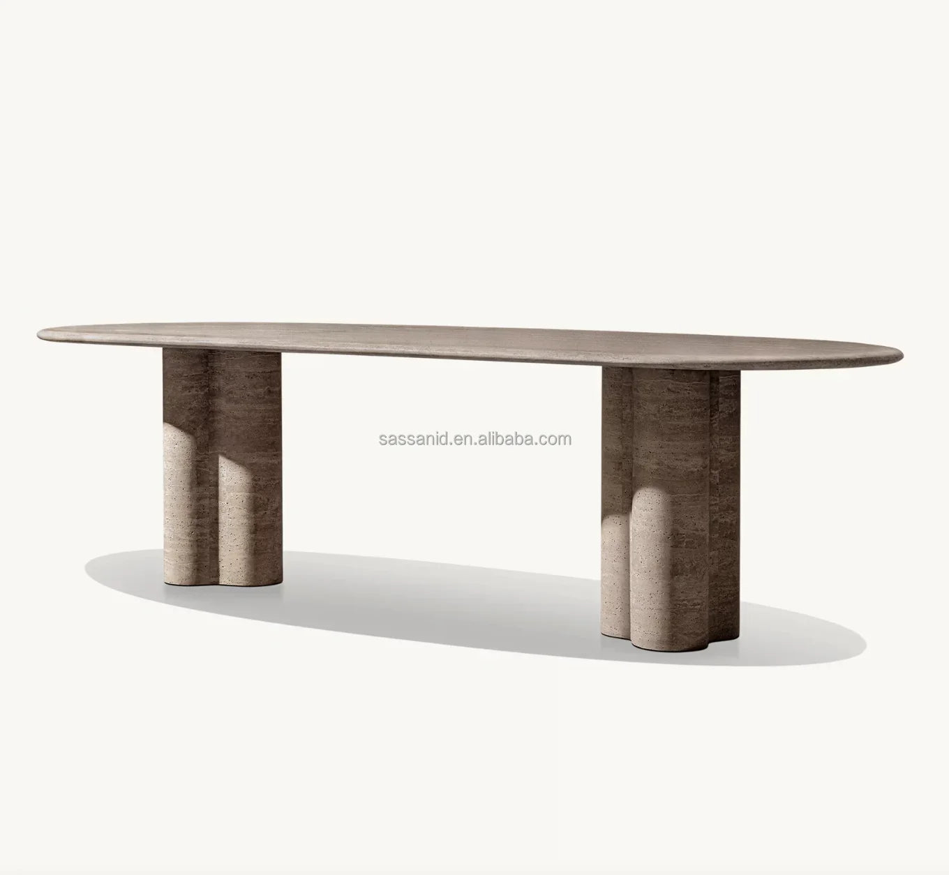 Dining Table Rectangular Travertine – Sassanid Contemporary Designer Furniture | 1601374210982