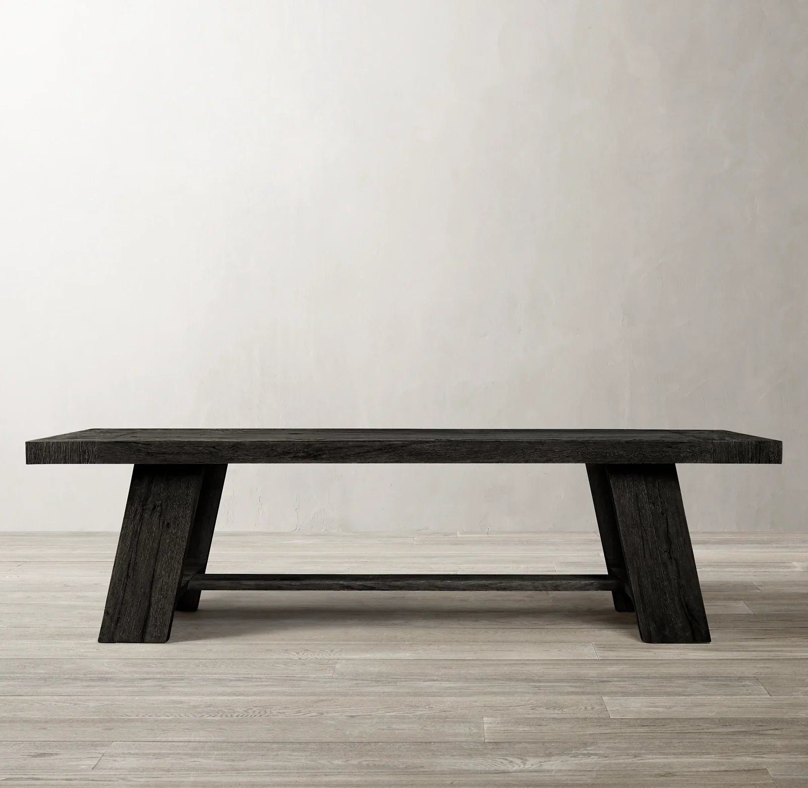 French Contemporary Extension Dining Table – Solid Oak Brushed Statement Piece