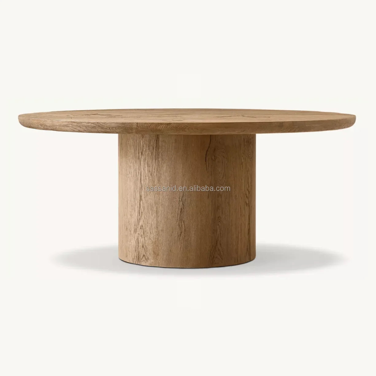 Oslo Round Pedestal Dining Table – Solid Oak Contemporary Statement Piece