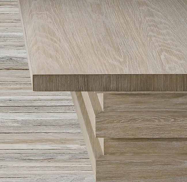 Contemporary Oak Dining Table – Minimalist Rectangular Design for Luxury Interiors