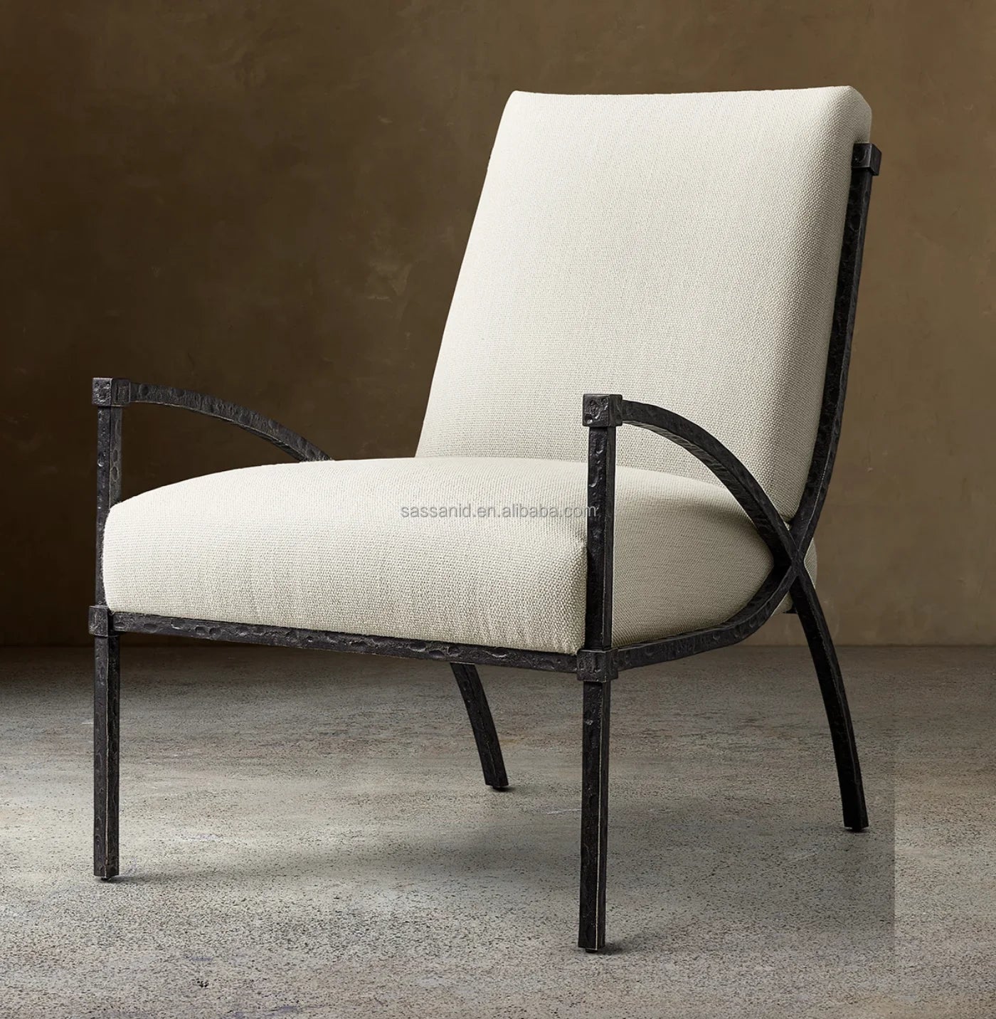 Hugo Accent Chair – French Modernism Hand-forged Iron Statement Piece