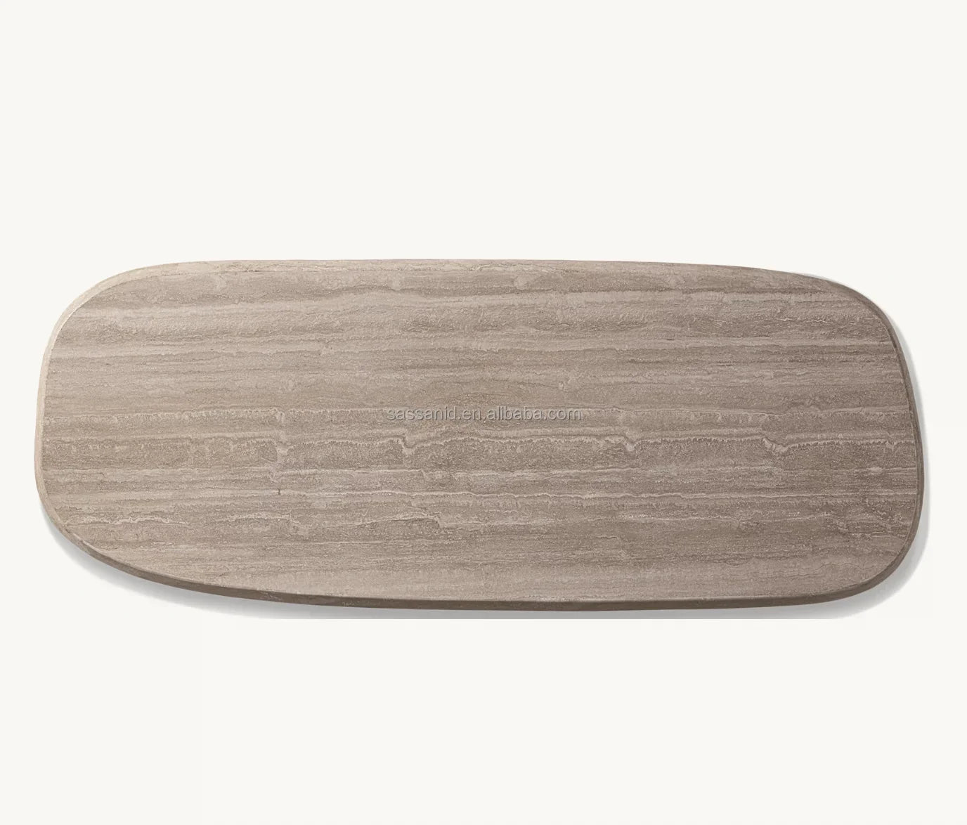 Sassanid Dining Table – Travertine Stone Rectangular Designer Piece