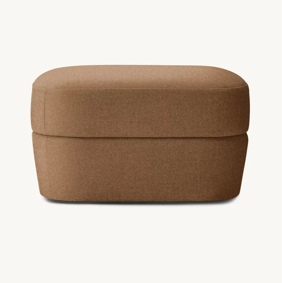 Ottoman Midcentury Geometric Design – Solid Oak Re Home Minimalist Statement Piece