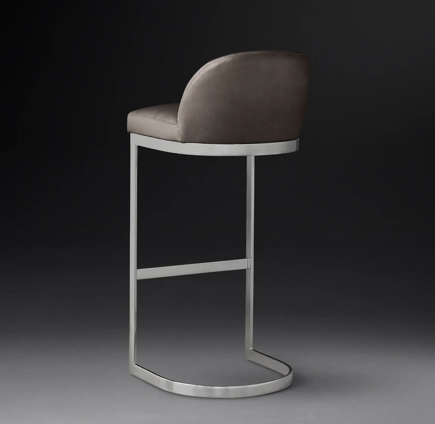 Rome Leather Bar & Counter Stool – Italian Berkshire Leather Designer Seating