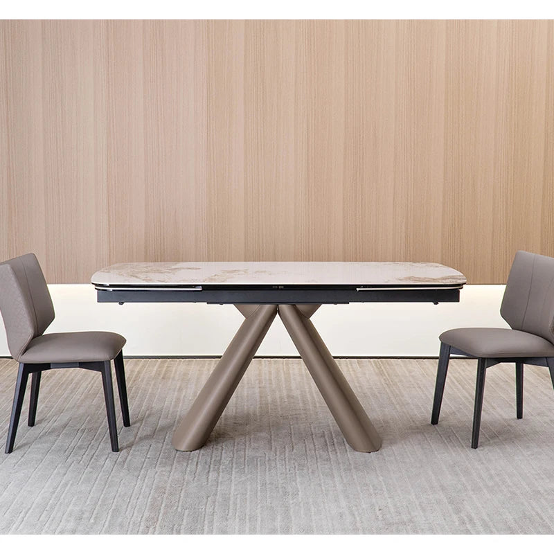 Luxury 1601623894451 Ceramic Extendable Dining Table Modern Italian Style for Villa