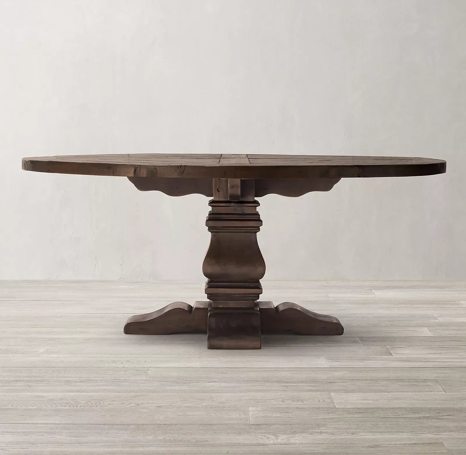 Round Trestle Dining Table – Salvaged Solid Wood Statement Piece by Re Home | 1600408007770
