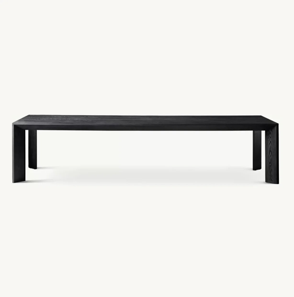 Italian Designer Rectangular Dining Table – Solid Oak Contemporary Statement Piece