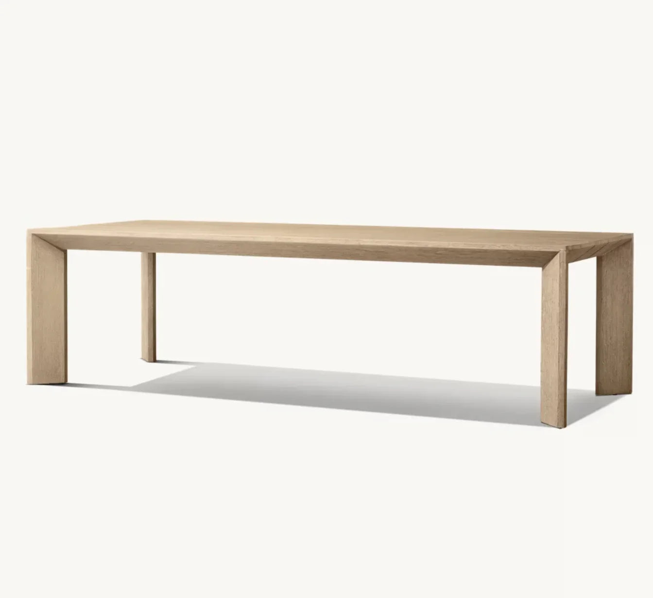 Arles Rectangular Extension Dining Table – Brushed Oak Contemporary Statement Piece