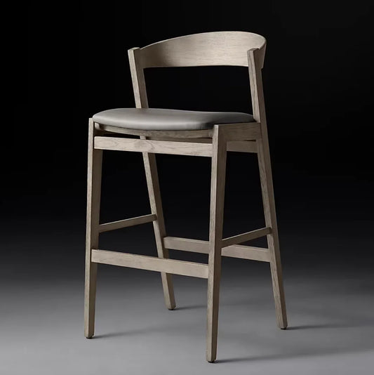 Anders Bar & Counter Stool – Mid-Century Danish Design, Leather, Minimalist Statement Piece