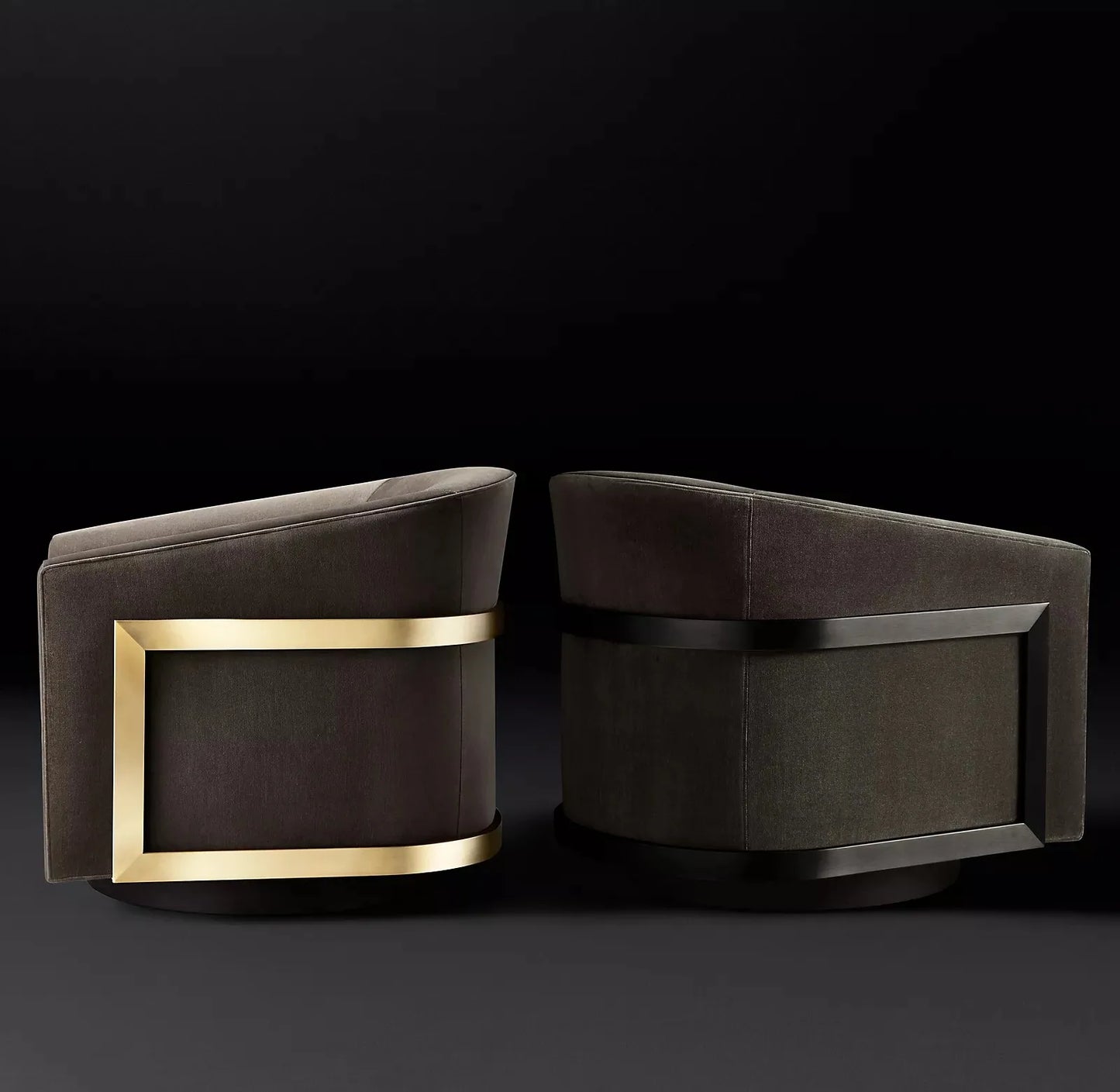 Swivel Chair 1970s-Inspired Silhouette – Performance Fabric Contemporary Design