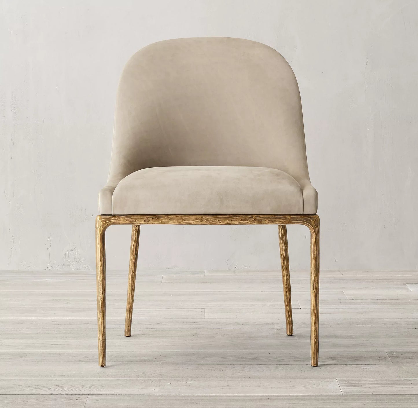 Artisan Hand Forged Leather Dining Chair – Forged Metal Vintage Luxury Statement Piece