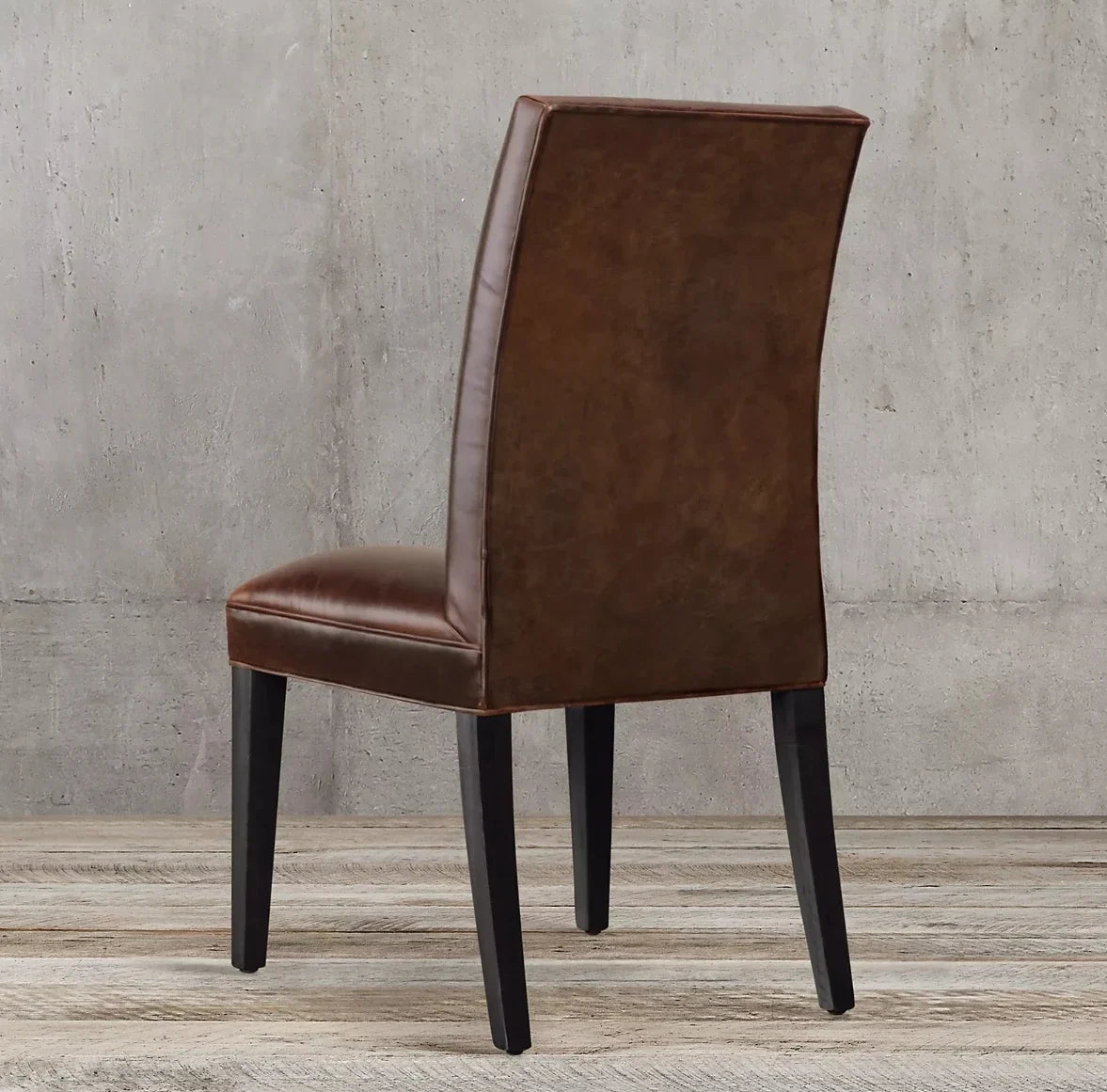 French Contemporary Hudson Parsons Dining Chair – Leather and Oak