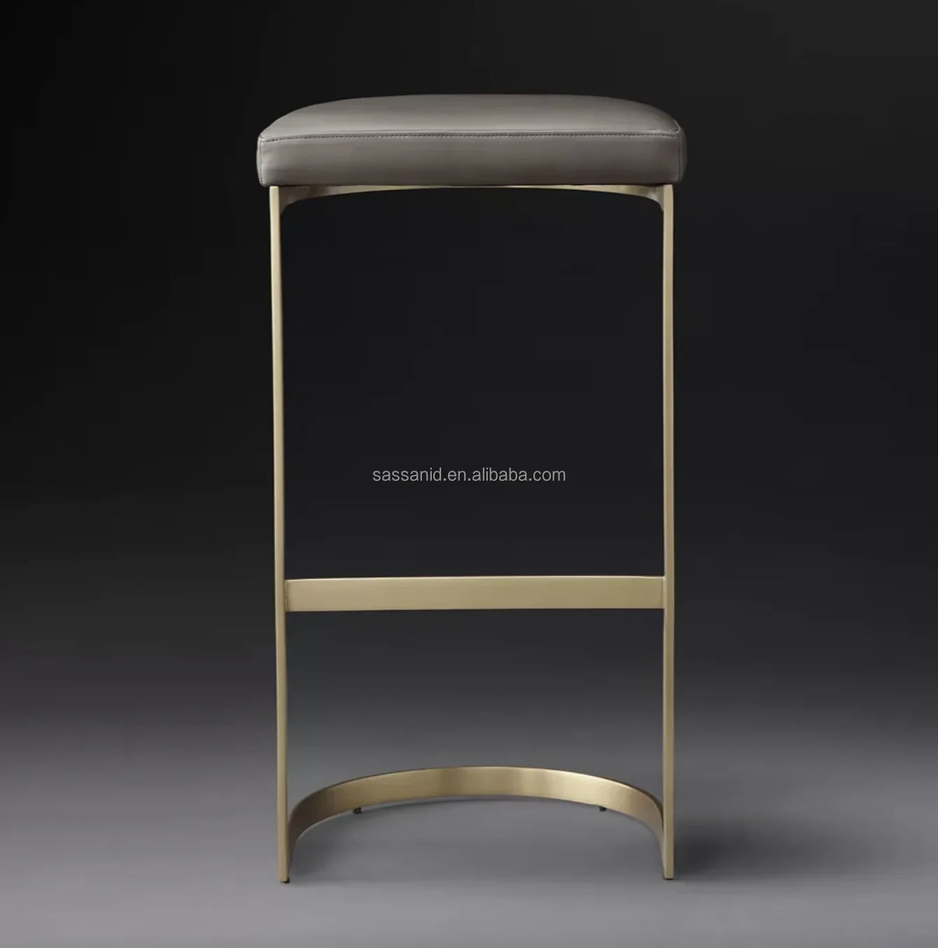 1960s Rome Backless Bar Stool – Italian-Inspired Leather Statement Piece